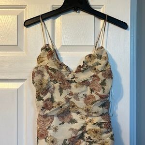 Roughed midi dress, never worn